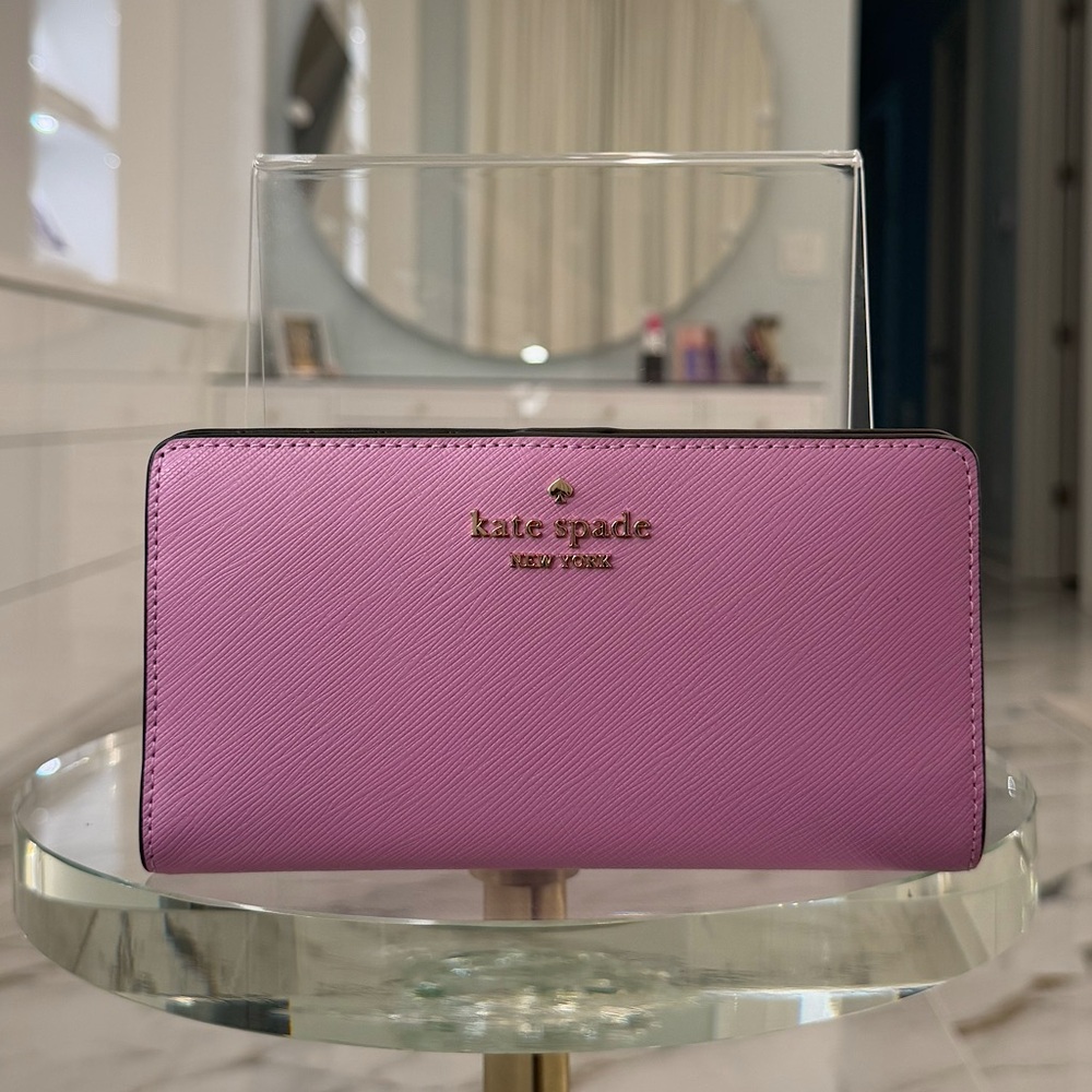 NWT Kate Spade New York Madison Saffiano Leather Bifold Wallet